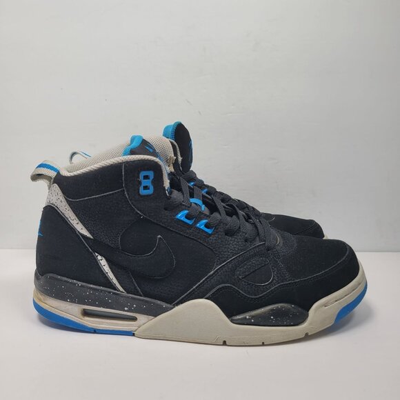 Nike Air Flight 13 Mid Men's Black Photo Blue Sneakers 579961-001 US Size 9.5 - Picture 1 of 8